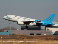 N717UW @ KPHL - 'Cactus 1061 displaying Carolina Panthers livery rotating on 27L departing PHL. - by Thomas P. McManus