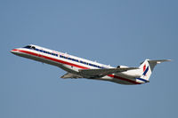 N858AE @ LAX - American Eagle Embraers are common at LAX - by Duncan Kirk