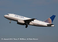 N834UA @ KPHL - United A-319 climbing out from 27L at PHL.