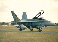 A21-9 @ YWLM - Photograph by Edwin van Opstal with permission. Scanned from a color print. - by red750