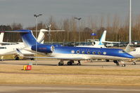 4K-AI06 @ EGGW - 2010 Gulfstream G550, c/n: 5277 at Luton - by Terry Fletcher