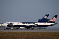 N755NA @ EDDP - North American´s fox face appears tender and fragile.... - by Holger Zengler