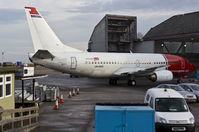 LN-KKO @ EGSH - About to be towed into the Air Livery hangar.