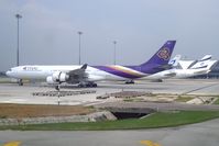 HS-TLA @ BKK - Aircraft named Chiang Kham - by Jean M Braun