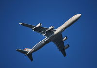 A6-EHI @ EGLL - Airbus A340-642X departing London Heathrow over
Runnymede. - by moxy