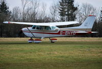 G-BHYD @ EGHP - Cessna R172K Hawk XP II at Popham. Ex N736RS - by moxy