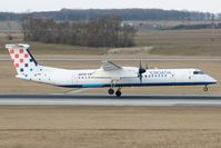 9A-CQC @ LOWW - Croatia Airways DHC8-400 - by Andy Graf-VAP
