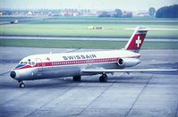HB-IFG @ EBBR - Swissair.Late 1960's. - by Robert Roggeman