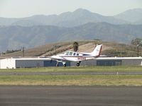 N4591S @ POC - Lift off and westbound - by Helicopterfriend