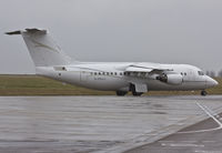G-RAJJ @ EGSH - Taxiing to RWY 27 at a very wet EGSH.