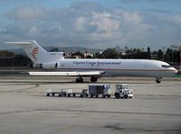 N357KP @ KSAN - Capitol Cargo Int'l -B722 taxing to the active at KSAN - by Thomas P. McManus