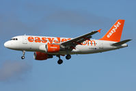 G-EZGR @ EGNT - Airbus A319-111 on approach to Runway 25 at Newcastle Airport, March 2012. - by Malcolm Clarke