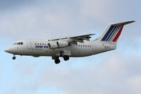 EI-RJJ @ EGNT - British Aerospace Avro 146-RJ85 on approach to Runway 25 at Newcastle Airport, March 2012. - by Malcolm Clarke