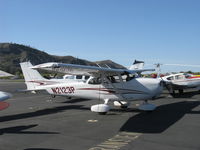 N2123P @ SZP - 2005 Cessna 172S SKYHAWK SP, Lycoming IO-360-L2A 180 Hp, at transient parking for breakfast - by Doug Robertson