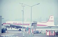 G-ATAB @ EBBR - DAN-AIR.Late 1960's.DC-7B on nose. - by Robert Roggeman