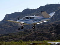 N789R @ SZP - 1965 Beech S35 BONANZA, Continental IO-520-B 285 Hp, S35 the first Bonanza model with 285 Hp and 19 inch fuselage stretch, landing Rwy 04 - by Doug Robertson