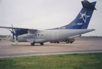 TF-CSA @ EGFH - Do 328 of City Star Airlines visiting Swansea Airport on 17th April 2005. - by Roger Winser