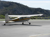 N8204V @ SZP - 1966 Cessna 180H, Continental O-470 230 Hp, taxi to Rwy 04 - by Doug Robertson