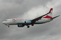 OE-LNQ @ EGLL - Austrian 2003 Boeing 737-8Z9, c/n: 30421 at Heathrow - by Terry Fletcher
