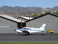 N15832 @ SZP - 1972 Piper PA-28R-200 ARROW II, Lycoming IO-360-C1C 200 Hp, taxi to Rwy 04 - by Doug Robertson