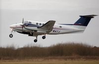 G-WATJ @ EGFH - Visiting Beech B200GT Super King Air of Saxonhenge Ltd. De-registered 25 July 2012. - by Roger Winser