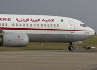 7T-VJO @ EGSH - Being towed to the Air Livery hanagar for spray.