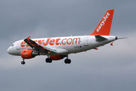 G-EZAJ @ EGNT - Airbus A319-111 on approach to Runway 25 at Newcastle Airport, March 2012. - by Malcolm Clarke