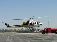 N14LA @ POC - Getting ready to turn around and re-fuel hot, appeared to be working on a call out - by Helicopterfriend