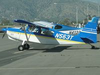 N563T @ POC - Tied down & Parked in transient parking - by Helicopterfriend