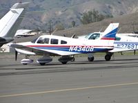 N43408 @ POC - Tied down & Parked in transient parking - by Helicopterfriend