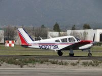 N3073R @ POC - Taxiing on taxiway Sierra enroute 26L - by Helicopterfriend