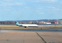 N963AT @ KDCA - Landig DCA, check the thrust reversors - by Ronald Barker