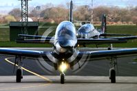 ZF405 @ EGXU - Two taxying out for a training sortie - by glider