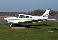 G-BPKR @ EGLK - Piper Cherokee Warrior at Blackbushe - by moxy