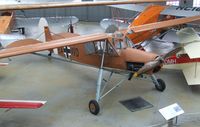 D-EAWD @ EDNX - Fieseler Fi 156C Storch (a combo of german fuselage and tail with french Morane-Saulnier built wings, restoration completed 2003) at the Deutsches Museum Flugwerft Schleißheim, Oberschleißheim - by Ingo Warnecke