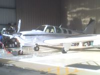 N414AS @ SBP - fast high flying plane - by Ron