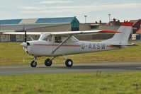 G-AXSW @ EGNH - 1969 Reims FA150K, c/n: 0003 at Blackpool - by Terry Fletcher