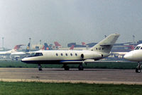 N121WT @ LHR - Falcon 20F of International Business Machines seen parked at Heathrow in May 1978. - by Peter Nicholson