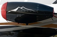 N363MU @ EGLK - Engine nacelle detail