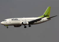 YL-BBJ @ LEBL - Landing rwy 25R - by Shunn311