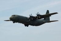 ZH865 @ EGFH - RAF Brize Norton Transport Wing Hercules C.4 coded 865 on a low level pass over Swansea Airport. - by Roger Winser