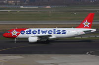 HB-IHY @ EDDL - Edelweiss Air, Airbus A320-214, CN: 0947, Aircraft Name: Upali - by Air-Micha