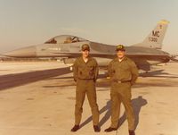 79-0300 @ KMCF - My first assignment as crew chief, 79-0300. Myself, SrA Martin McGuire (left) and my assistant crew chief SrA Joe Gates (right).  This photo was taken in November/December 1980 in honor of being awarded the 56th Tac Trng Wing 5 Star Award for Exceptional  - by Ironramper