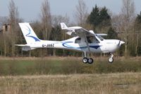 G-JABZ @ EGSV - About to touch down. - by Graham Reeve