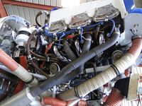 N4110K @ CNO - Starboard side of the Lycoming engine - by Helicopterfriend