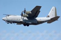 ZH889 @ EGFH - Over the fence. RAF Brize Norton Transport Wing Hercules C.5 coded 889 makes a low pass over the airport. - by Roger Winser