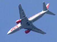 G-CELB @ EGNM - G-CELB on approach over Hunslet, Leeds, 7 miles south west of EGNM Leeds Bradford Airport. Jet Yorkshire livery. 18:00 BST - by Ian Kirk
