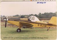 G-BJAB @ EGST - Ayres S2R which was converted to a Marsh S2R-T331 Thrush by Marsh Aviation. P&W 1340 radial removed and replaced by Garrett TPE-331 Turboprop - by Paddy McKay