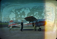 CF-FSZ @ U/K - The Man Standing is My Uncle, Irivin Loewen. Picture taken approx mid 50's, lower mainland of BC. - by the late Reg Hopcraft ( my Father)