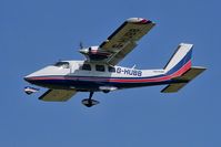 G-HUBB @ EGGP - On approach to runway 27. - by Mark J Kopczewski